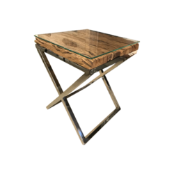 Bed Side Table 5" Brown Colour